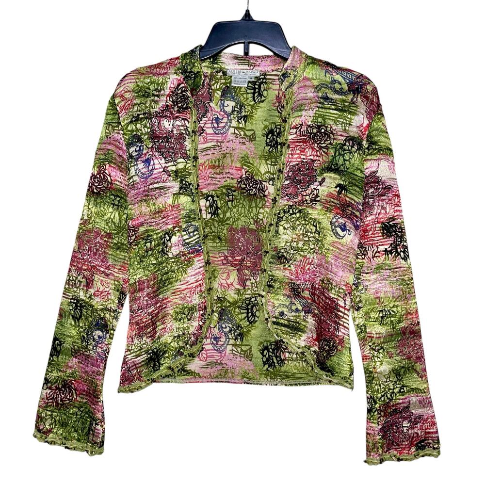 Alberto Makali Crinkle Blazer Beadedg